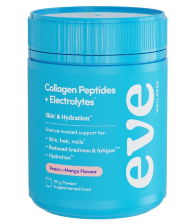 Eve Collagen Peptides + Electrolytes Peach + Mango 137g Powder